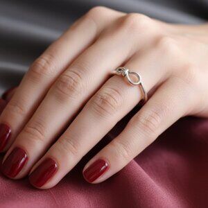 Pandora Silver Infinity Ring Elegant Jewelry Size 7